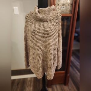 American Rag cowl neck sweater, size small, oatmeal